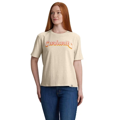 Women's TENCEL™ Fiber Series Loose Fit Short-Sleeve Script Graphic T-Shirt