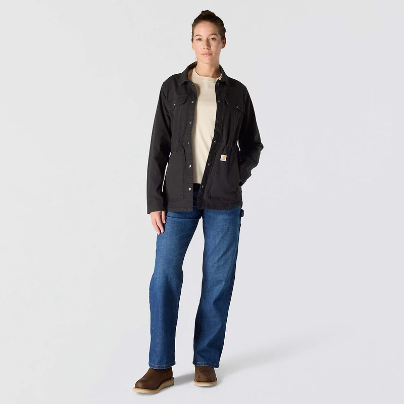 Women's TENCEL™ Fiber Series Relaxed Fit Canvas Coat - 1 Warm Rating