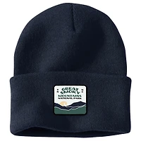 Knit Cuffed Smoky Mountain National Park Patch Beanie