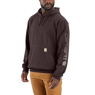 Loose Fit Midweight Logo Sleeve Graphic Hoodie