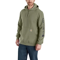 Loose Fit Midweight Logo Sleeve Graphic Hoodie