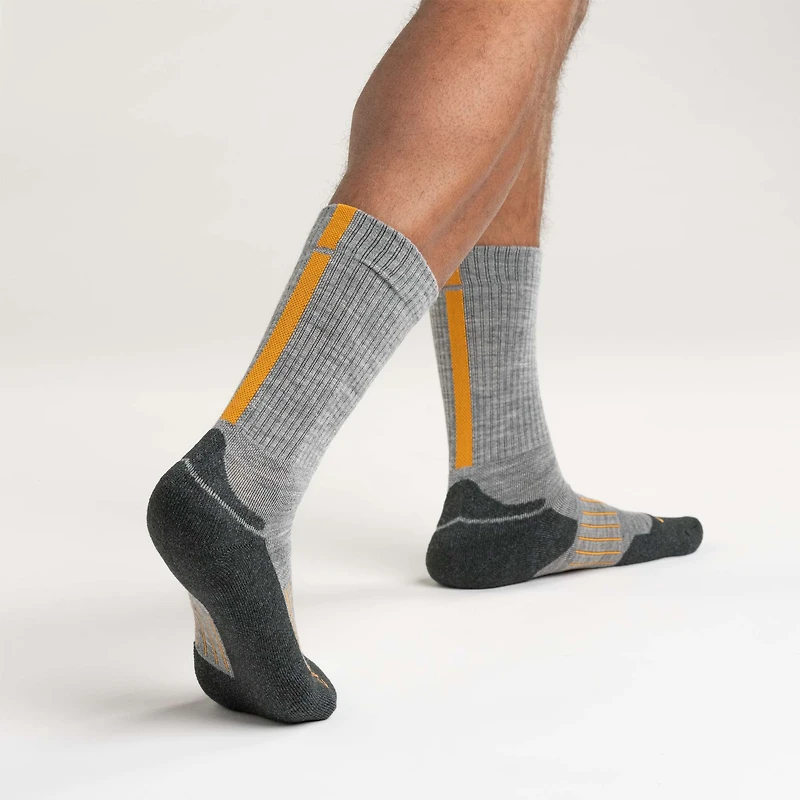 Midweight Synthetic-Merino Wool Blend Trail Crew Sock