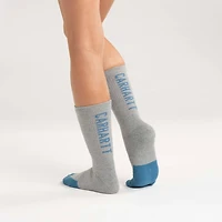Women's Carhartt Force® Midweight Logo Crew Sock 3 Pack