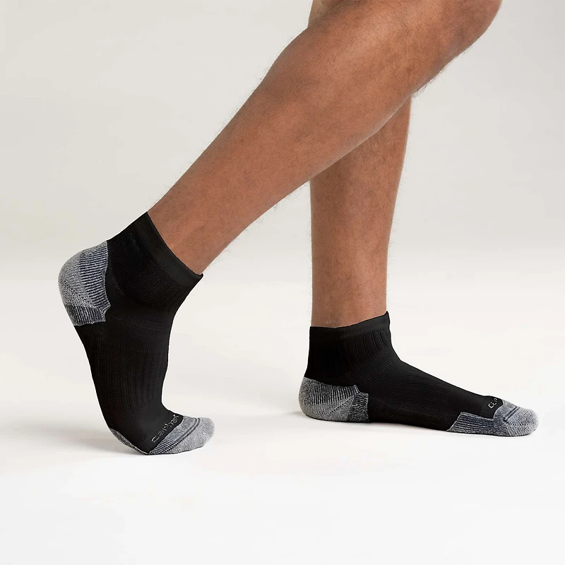 Midweight Cotton Blend Quarter Sock 3-Pack