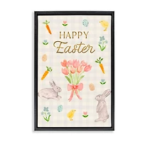 Stupell Industries Happy Easter Soft Spring Compilation Floating Frame Wall Art