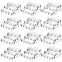 12 Pack: Clear 3-Tier Storage Shelf Organizer by Simply Tidy®