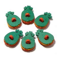 Dress It Up Glitter Pumpkin Halloween Themed Buttons, 6ct.