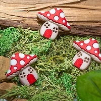 Dress It Up Mushroom Houses Fairy Magical Embellishments