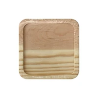 12 Packs: 4 ct. (48 total) Square Welled Pinewood Coasters by Make Market®