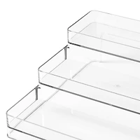 12 Pack: Clear 3-Tier Storage Shelf Organizer by Simply Tidy®
