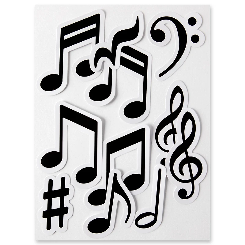 Music Notes Die Cut Stickers by Recollections™