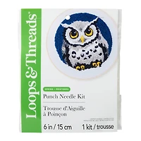 Spring 6" Owl at Night Needle Punch Kit by Loops & Threads®