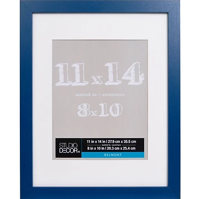 Sapphire Blue Belmont Frame with Mat by Studio Décor