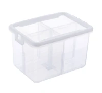 Ezy Storage Tall 4-Compartment Storage Box