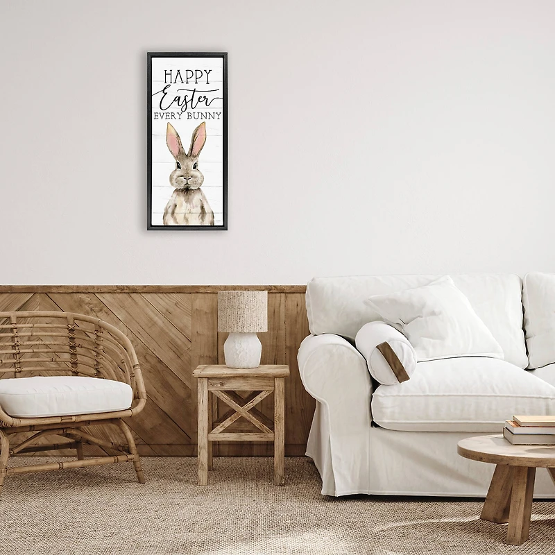 Stupell Industries Happy Easter Every Bunny Floating Frame Wall Art
