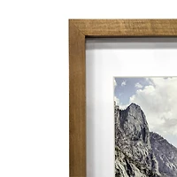 Home Natural Walnut Stain Wood Frame with Mat by Studio Décor
