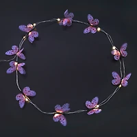 20ct. Pink Butterfly LED Garland String Lights by Ashland®