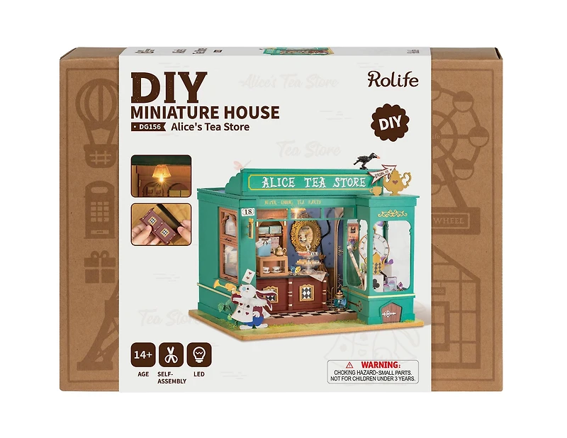 Rolife® Alice's Tea Store DIY Miniature House Kit