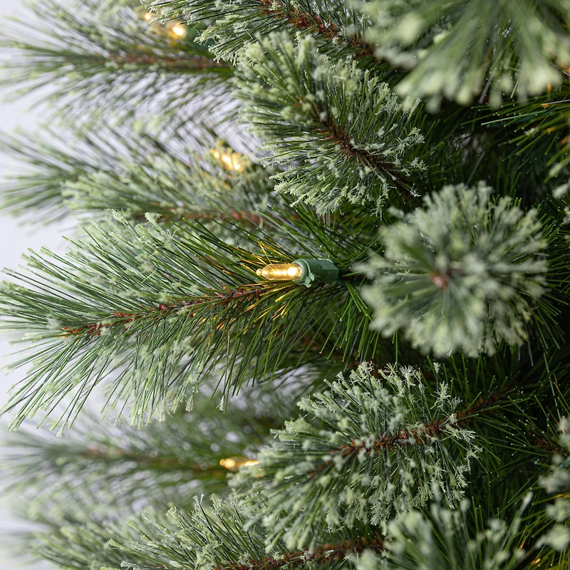 7ft. Pre-Lit Cashmere Pencil Artificial Christmas Tree, Warm White LED Lights by Ashland®