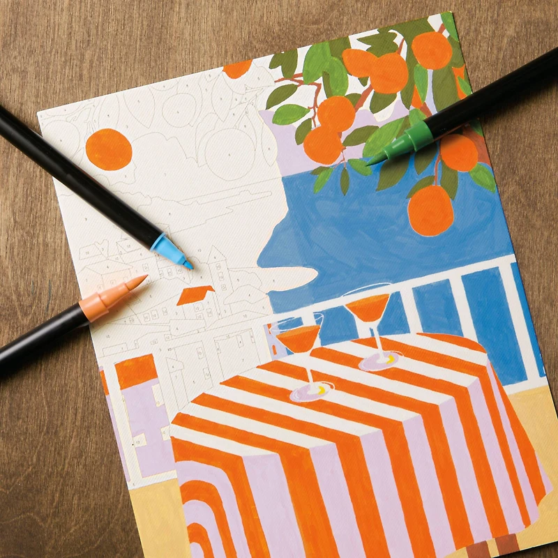 Citrus Kitchen Cocktails Paint Marker-by-Number Kit by Artist's Loft®