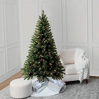6ft. Pre-Lit Windham Spruce Artificial Christmas Tree, Warm White LED Lights by Ashland®