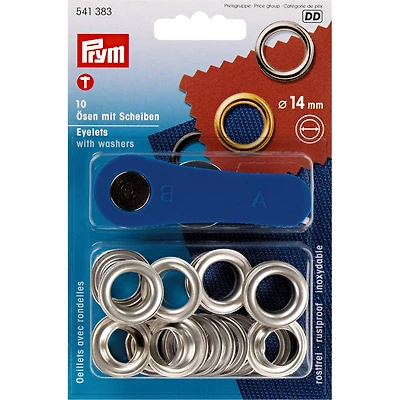 Prym® 14mm Eyelets with Washers, 10 Sets