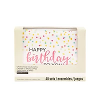 Happy Birthday Cards & Envelopes by Recollections™, 4.25" x 5.5"