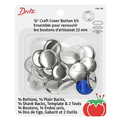 Dritz® Nickel Craft Cover Button Kit