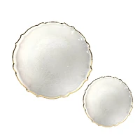 Gold Rim Clear Lunch & Dinner Plate Set, 40ct. by Celebrate It™