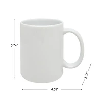 6 Packs: 6 ct. (36 total) 12oz. White Ceramic Sublimation Mugs by Make Market®