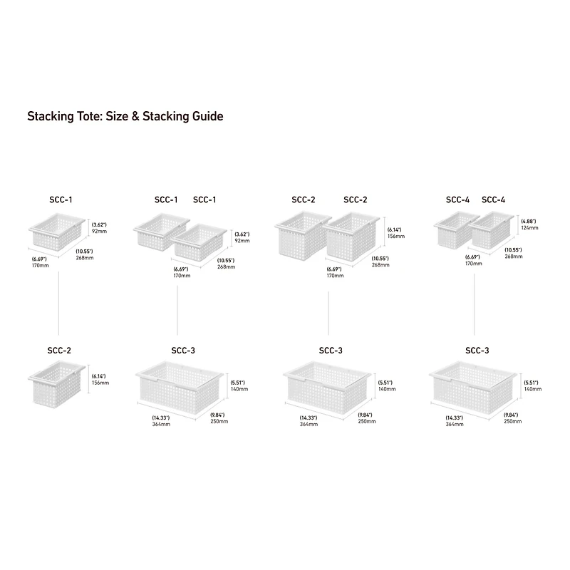 Like-it White Stacking Tote