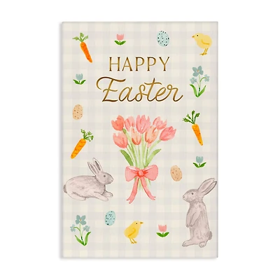 Stupell Industries Happy Easter Soft Spring Compilation Canvas Wall Art