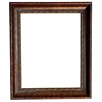 Gold Open Back Frame With Red Accents by Studio Décor