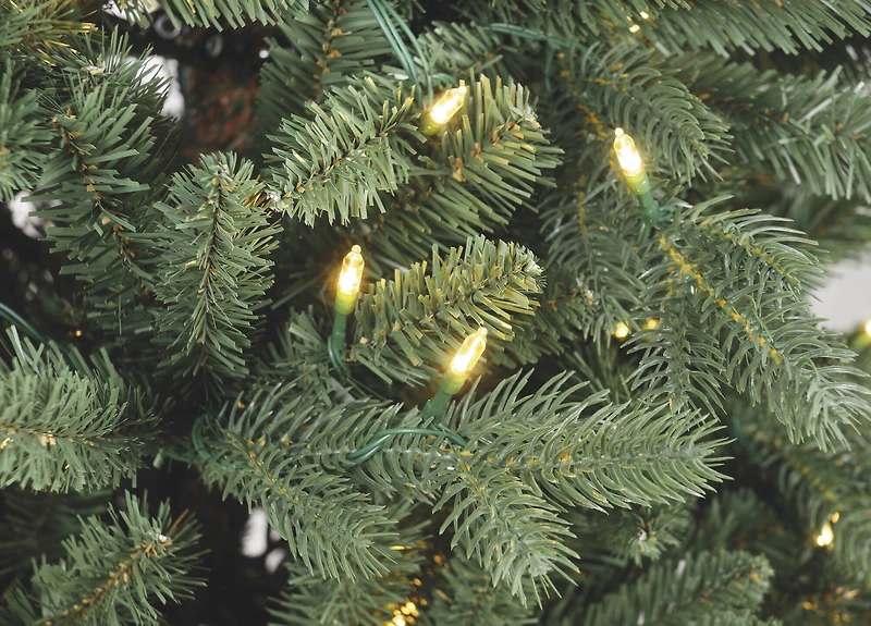 7.5ft. Pre-Lit Glenwood Slim Realistic Artificial Christmas Tree, Warm White LED Lights by Ashland®