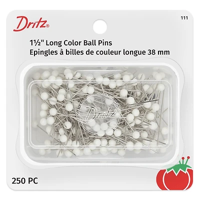 Dritz® 1.5" White Color Ball Pins, 250ct.