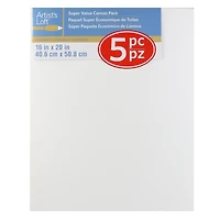 5 Pack 16" x 20" Super Value Canvas by Artist's Loft®