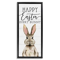 Stupell Industries Happy Easter Every Bunny Floating Frame Wall Art