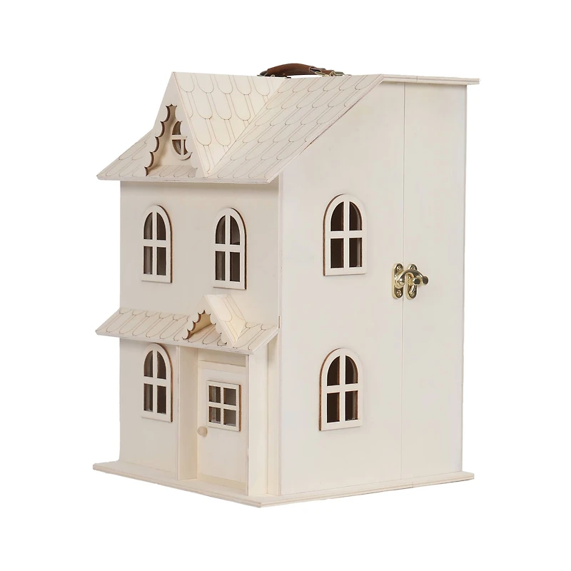 6 Pack: 13" Wood 2-Story Dollhouse by Make Market®