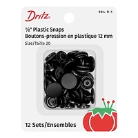 Dritz® Black Plastic Snaps