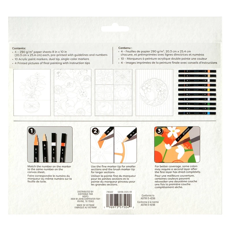 Citrus Kitchen Paint Marker-by-Number Kit by Artist's Loft®