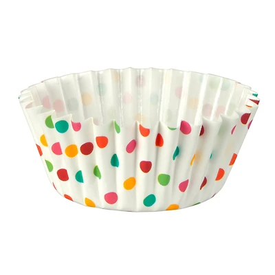 Multicolor Polka Dot Grease Resistant Baking Cups by Makery®