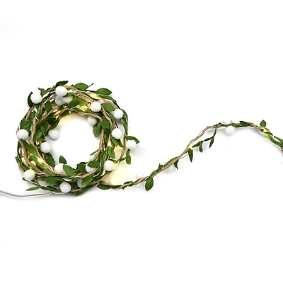21ct.White Pom Pom LED String Lights by Ashland®