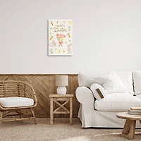 Stupell Industries Happy Easter Soft Spring Compilation Canvas Wall Art