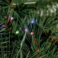 7ft. Pre-Lit Hudson Pine Artificial Christmas Tree, LumaDazzle™ Color Changing Twinkle LED Lights
