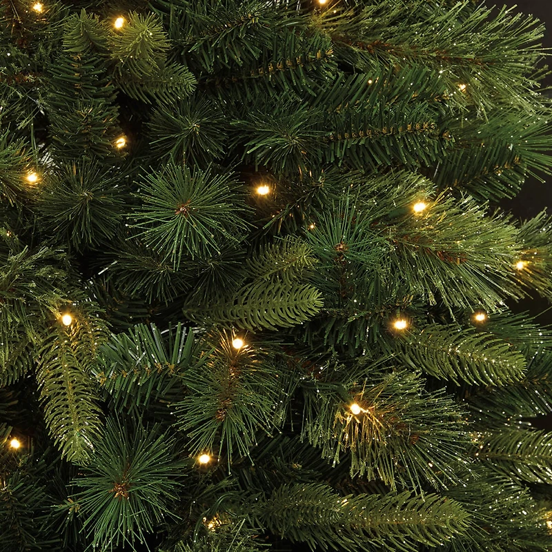 7ft. Pre-Lit Gilded Spruce Artificial Christmas Tree, Warm White LED Lights by Ashland®