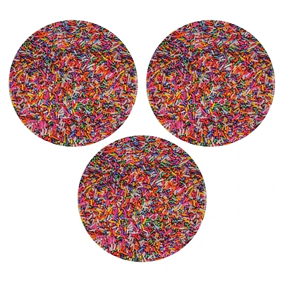 10" Sprinkle Cake Boards by Makery®, 3ct.