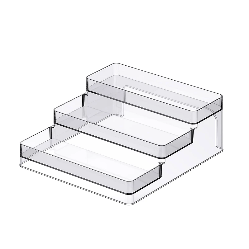 12 Pack: Clear 3-Tier Storage Shelf Organizer by Simply Tidy®