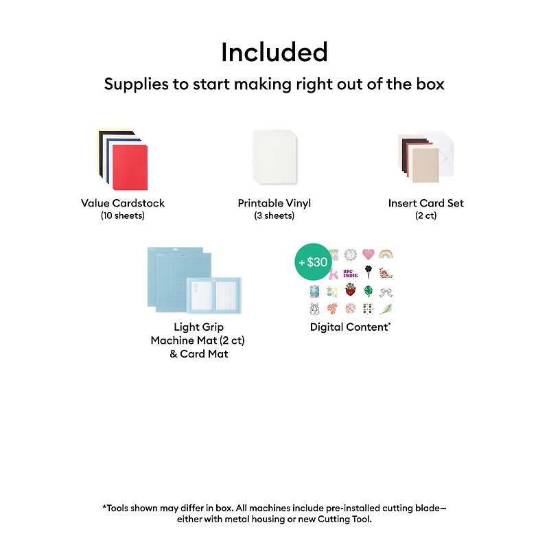 Cricut Explore® 5 in Teal & Essential Bundle with Digital Content