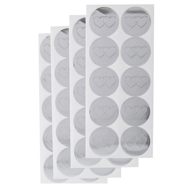 Silver Hearts Envelope Seals by Recollections™