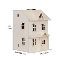 6 Pack: 13" Wood 2-Story Dollhouse by Make Market®
